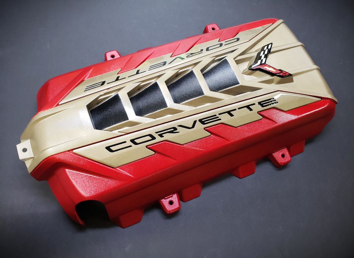 C8 Corvette Engine Cover Show Winner with Induction Design